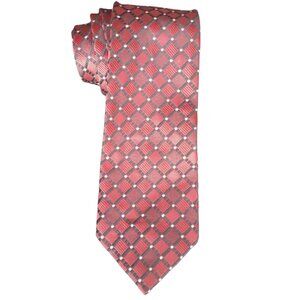 Paul Moretti Deep Red Men's 100% Silk Tie 3.5"x60"